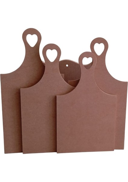 Dekoratif Mdf 4'lü Sunum Tahtası Seti ve Kutusu indirimleri