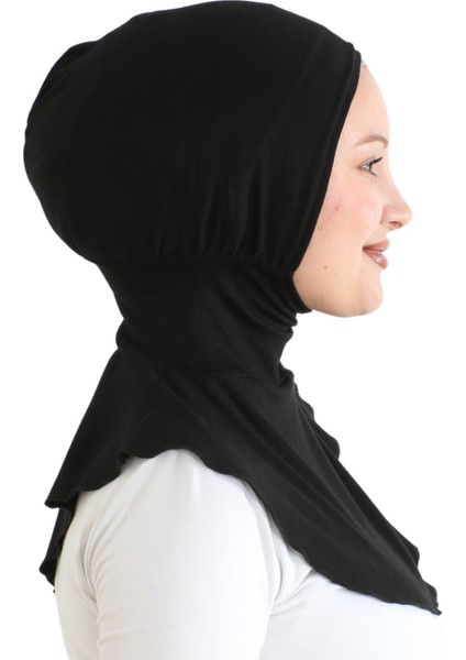 Kadın Boyunluklu Hijab Tesettür Pratik Spor Bone - Siyah modelleri