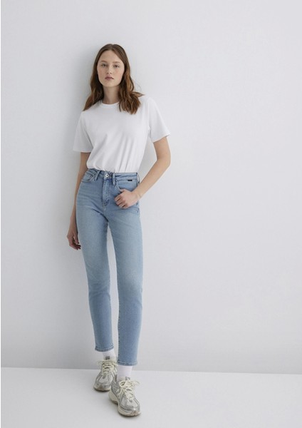 101077-89180 Star Gold Shape Puslu Buz Mavi Jean Pantolon