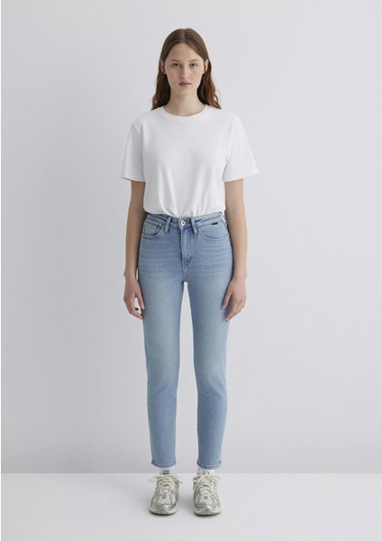 101077-89180 Star Gold Shape Puslu Buz Mavi Jean Pantolon modelleri