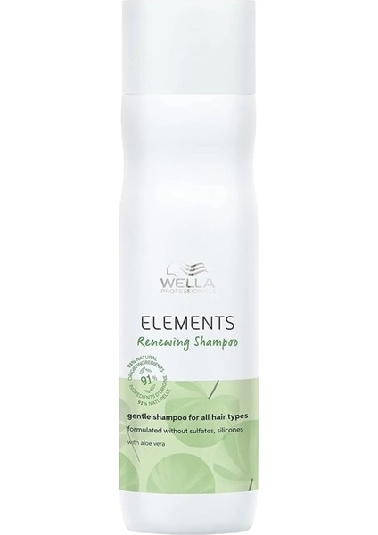 Elements Renewing Sülfat ve Silikonsuz Yenileyici Saç Bakım Şampuanı 250 ml