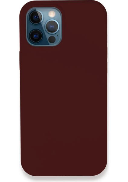 Iphone 12 Pro Kılıf Lansman Legant Silikon - Bordo Drstr