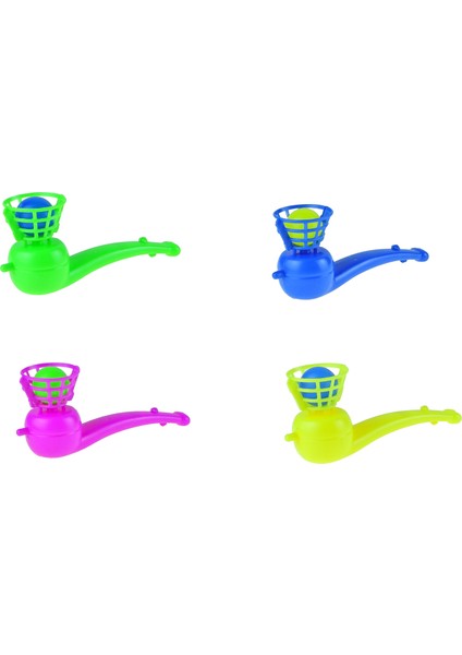 Oyuncak Uçan Top Üflemeli 4 Lü Set 10 cm