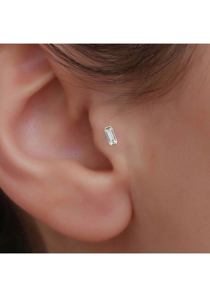 14 Ayar Altın Baget Tragus Piercing