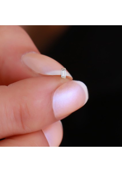 14 Ayar Altın Baget Tragus Piercing