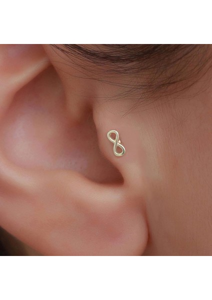 14 Ayar Altın Sonsuzluk Figürlü Tragus Piercing