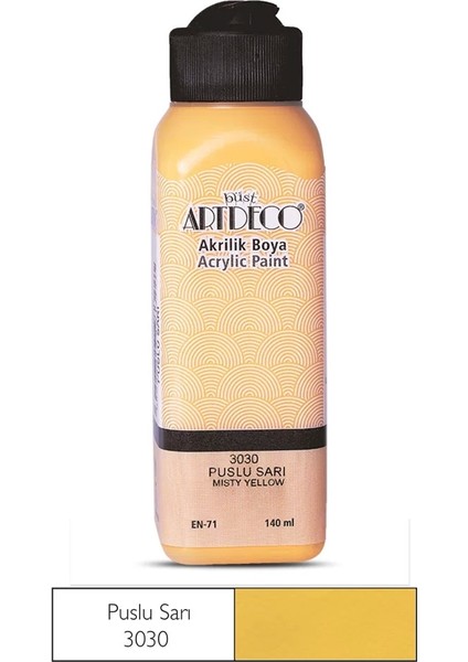 Akrilik Boya 140 Ml Puslu Sarı
