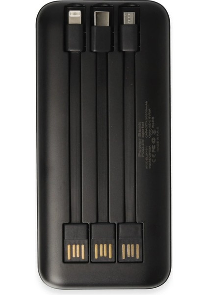 X01 20.000 Mah Powerbank - Siyah Drstr