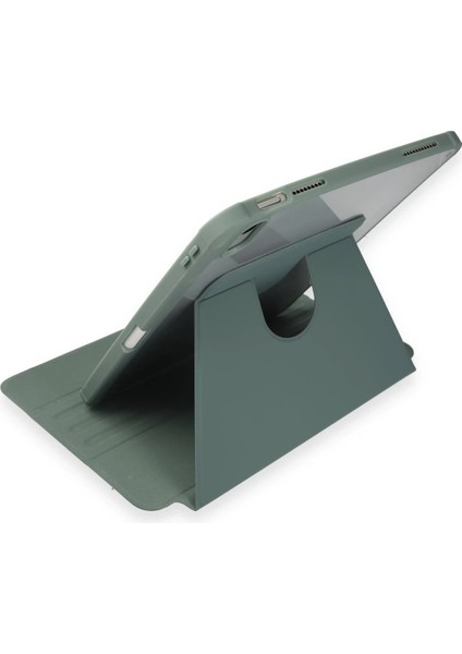 Ipad 10.2 (7.nesil) Kılıf Starling 360 Kalemlikli Tablet Kılıf - Koyu Yeşil Drstr