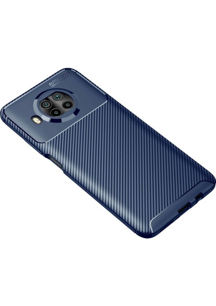 Xiaomi Mi 10T Lite Kılıf Auto Focus Karbon Kapak - Lacivert Drstr