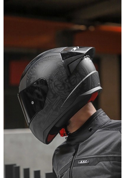 Rapıd 2 Race Takaroa Mat Siyah Kask + Spoiler fırsatları