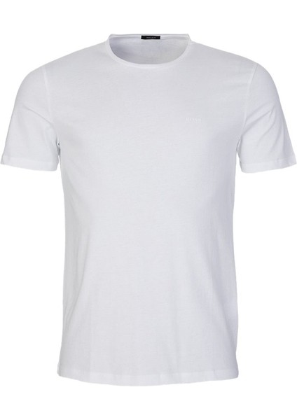 Alfa Penye Baskısız Tişört Beyaz