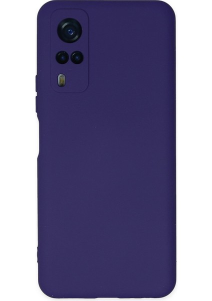Vivo Y53S Kılıf Nano Içi Kadife Silikon - Mor Drstr