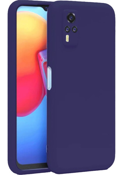 Vivo Y53S Kılıf Nano Içi Kadife Silikon - Mor Drstr modelleri