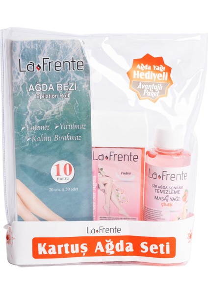 Kartuş Ağda Seti 10 mt Ağda Bezi 1 Adet Pudralı Kartuş Ağda Çilek Ağda Yağı fiyatları