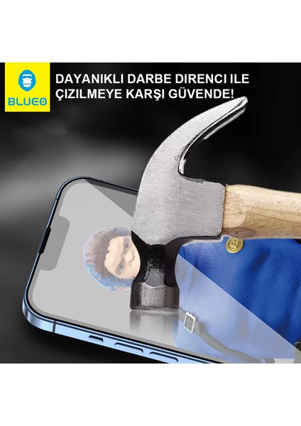 Corning Gorilla iPhone 15 Pro Max Uyumlu Uygulama Aparatlı Ekstra Dayanıklı HD Cam Ekran Koruyucu