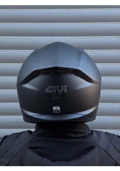 Gıvı 50.7 Mat Siyah Kask (Siyah Camlı)