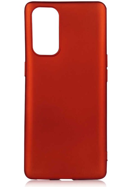 Oppo Reno 5 Pro 5g Kılıf Mkst Premier Silikon Kapak-Kırmızı