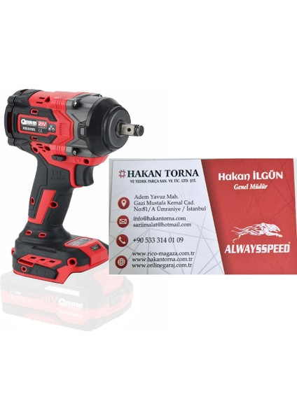-Arm-Şarjlı Somun Sökme Sıkma Tabancası (Aküsüz) RB-809S