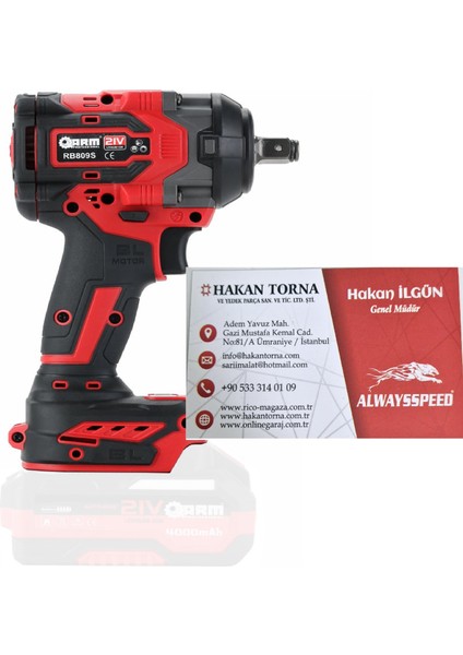 -Arm-Şarjlı Somun Sökme Sıkma Tabancası (Aküsüz) RB-809S