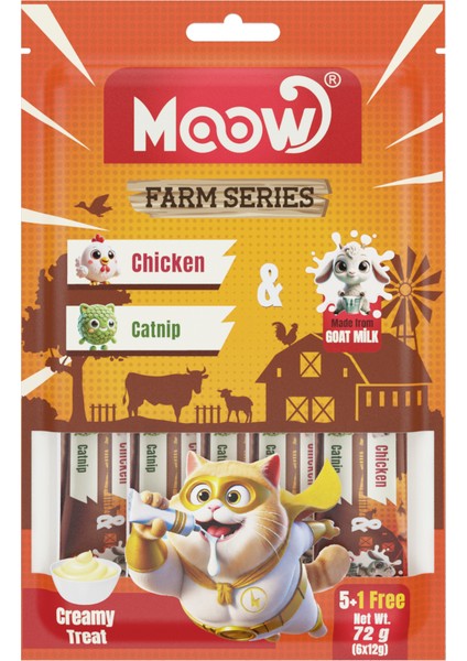 Tavuklu&kedi Naneli Keçi Sütlü 12GR x 6'lı Kedi Krema Ödülü