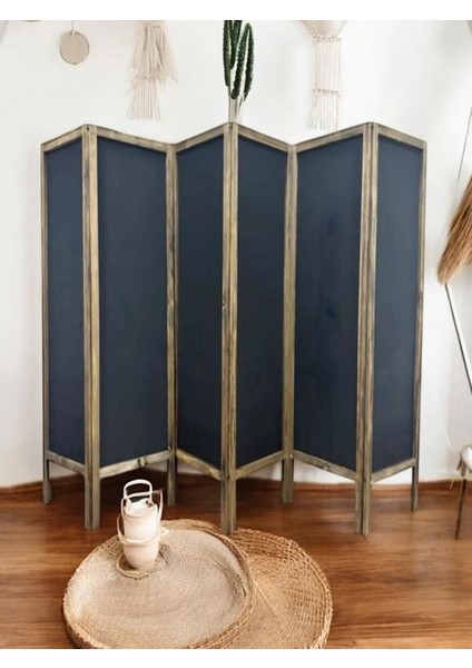 Paravan Seperatör 6 Kanatlı En 300CM Yükseklik 160CM Su Geçirmez Arkası Görünmez Özel Kumaş