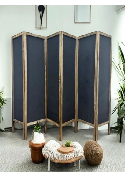 Paravan Seperatör 6 Kanatlı En 300CM Yükseklik 160CM Su Geçirmez Arkası Görünmez Özel Kumaş