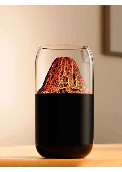 Işıklı Difüzör Aromatik Oda Kokusu Volkan Buhar Makinesi Hava Nemlendirici Oda Araç Nemlendirici