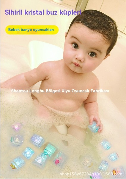 Banyo Banyosu Parlayan Renkli Deniz Deseni (8 Set (Yurt Dışından)