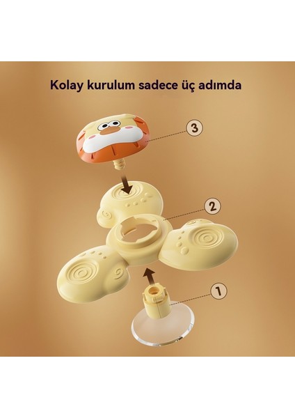 Banyo Döner Nonpon Hayvan Gyro Çocuk Eğitici Oyuncak (Yurt Dışından)