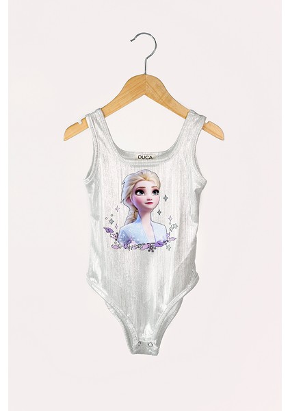Parıltılı Askılı Çıtçıtlı Elsa Kız Body ve Kabarık Tütü Etek 2 Li Takım fırsatları