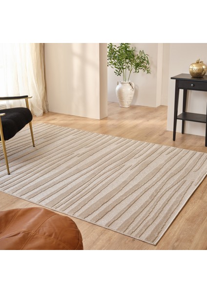 Iskandinav Frode Beige 200X290 cm Salon Mutfak Halısı Yolluk Salon Mutfak Halısı Yolluk Kilim