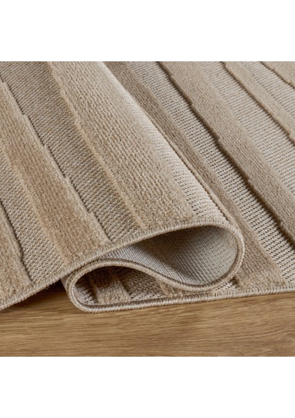 Iskandinav Frode Beige 200X290 cm Salon Mutfak Halısı Yolluk Salon Mutfak Halısı Yolluk Kilim