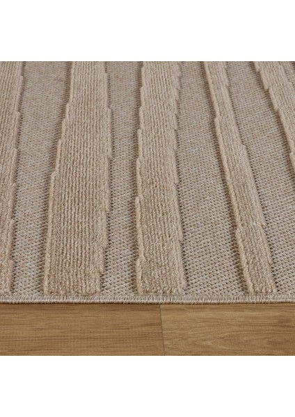 Iskandinav Frode Beige 200X290 cm Salon Mutfak Halısı Yolluk Salon Mutfak Halısı Yolluk Kilim