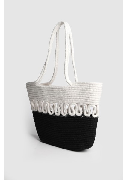 Kadın Labes Hasır Omuz Çantası Siyah fiyatları