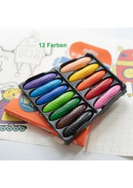 Xkids Renkli Peanu Mum Boya Yağı Pastel Fırça Hediye Kutusu Çocuk Grafiti Oyuncak (Yurt Dışından) fiyatları