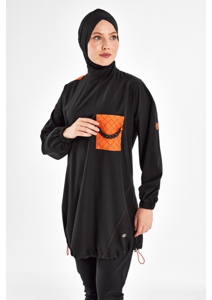 1201 Kalani Uzun Kollu Tesettür Mayo modelleri