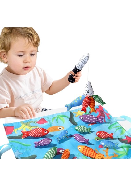 Manyetik Balıkçılık Oyuncakları 1-2 Yaş Bebek Bez Balıkçılık Havuzu (Yurt Dışından) fiyatları