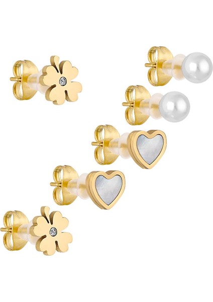 14K Altın Kaplama Çelik Küpe