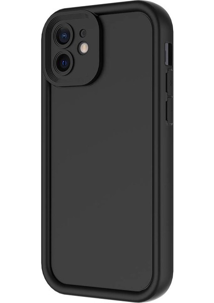 Apple iPhone 11 Kılıf Kamera Korumalı Mkst Ananas Kapak-Siyah