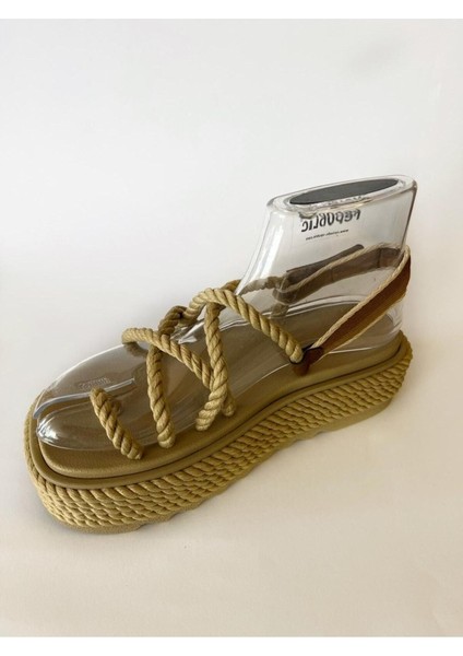 Chunky Bodrum Platform Kadın Halat Sandalet fiyatları