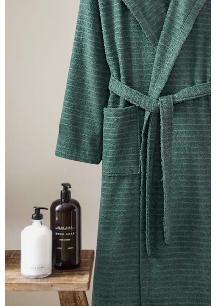 Kapüşonlu Bornoz Doğa Çağla Yeşili 2xl fiyatları