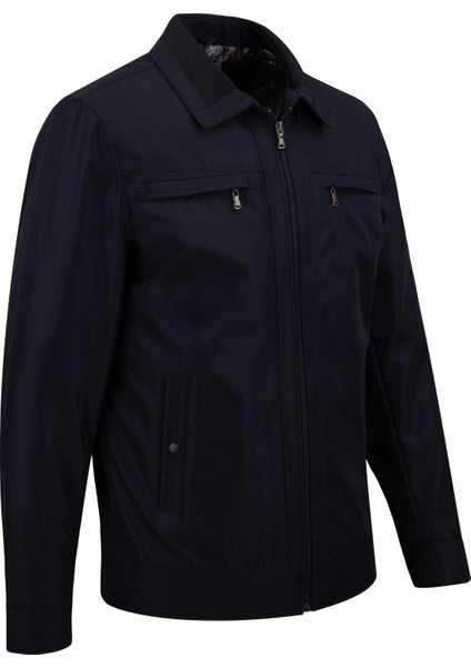 Erkek Polo Yaka Çift Cepli Astarlı Mevsimlik Mont - A00001 fiyatları