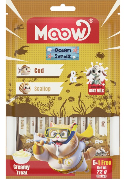 Morina Balıklı&deniztaraklı Keçi Sütlü 12GR x 6'lı Kedi Krema Ödülü fiyatları