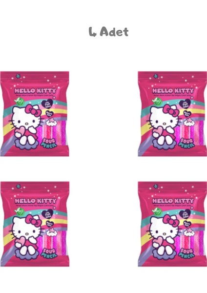 Sour Belt Rainbow Meyve Ar.ekşi Şerit Şeker 80 gr. 4 Adet