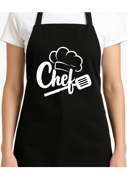 Mutfak Önlüğü Sıçramalara Dayanıklı Leke Tutmaz Yıkanabilir Chef Mutfak Önlüğü 55X65 cm