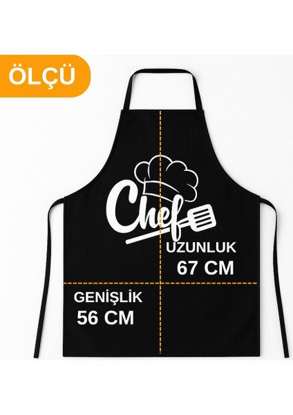 Mutfak Önlüğü Sıçramalara Dayanıklı Leke Tutmaz Yıkanabilir Chef Mutfak Önlüğü 55X65 cm indirimleri