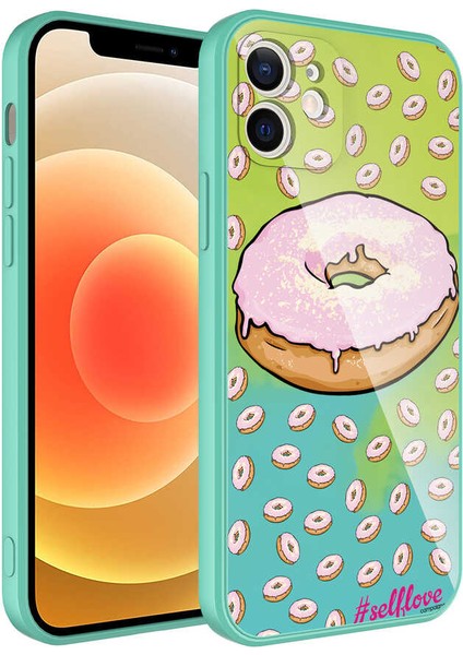 iPhone 12 Uyumlu Kamera Korumalı Desenli Sert Silikon Mbtm Epoksi KAPAK-NO12