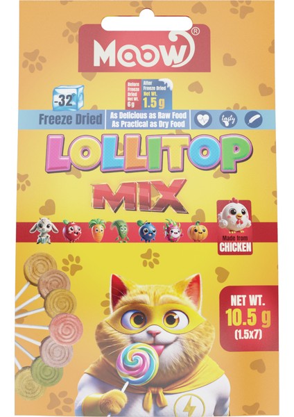 Karışık 1.5gr X7'li 7 Lezzetli Kedi Lolitop