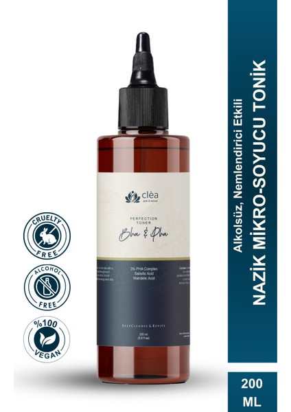 Perfection Toner - Siyah Nokta Giderici ve Gözenek Karşıtı Tonik (3% Pha + 1%bha)